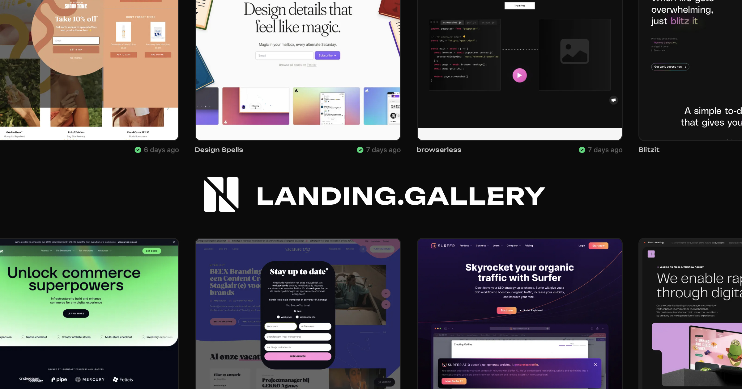 Your go-to for design inspiration | Landing Gallery